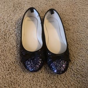 Gymboree Flats 2 Navy Sparkle